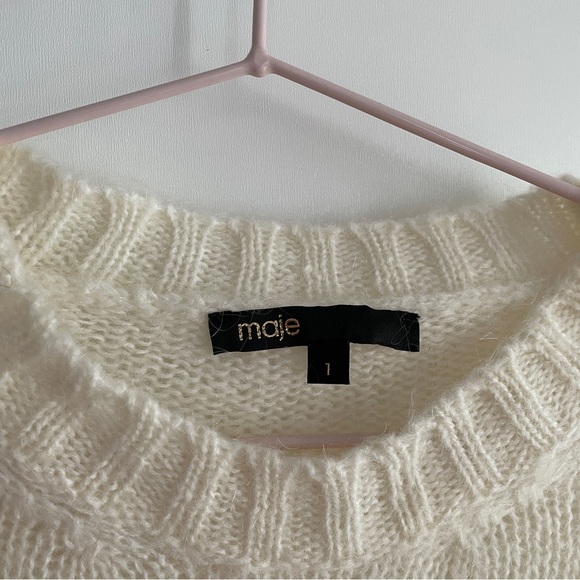 Maje White Sweater - Picture 3 of 5